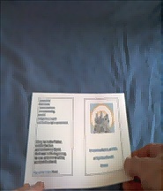 Folding prayer booklet image.