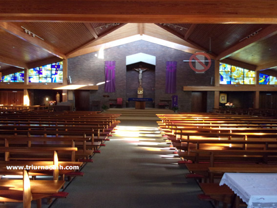 The central nave Our Lady of Good Counsel