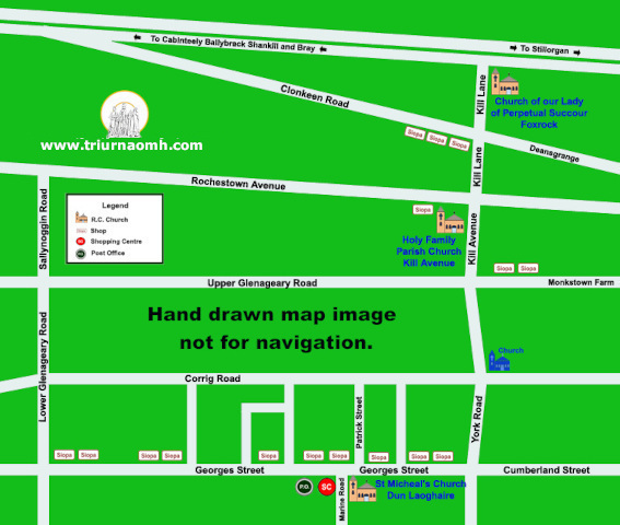 Map of Foxrock.