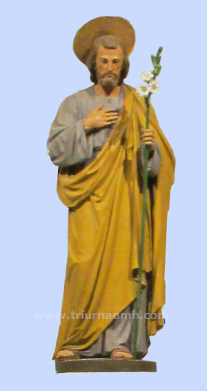Saint Joseph statue in Glasthule church.
