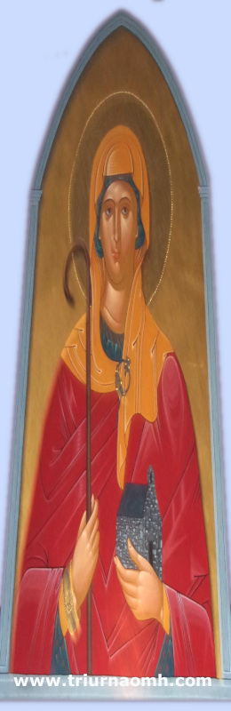 St Begnet icon image from Dalkey church.
